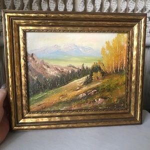Vintage Framed Landscape Painting